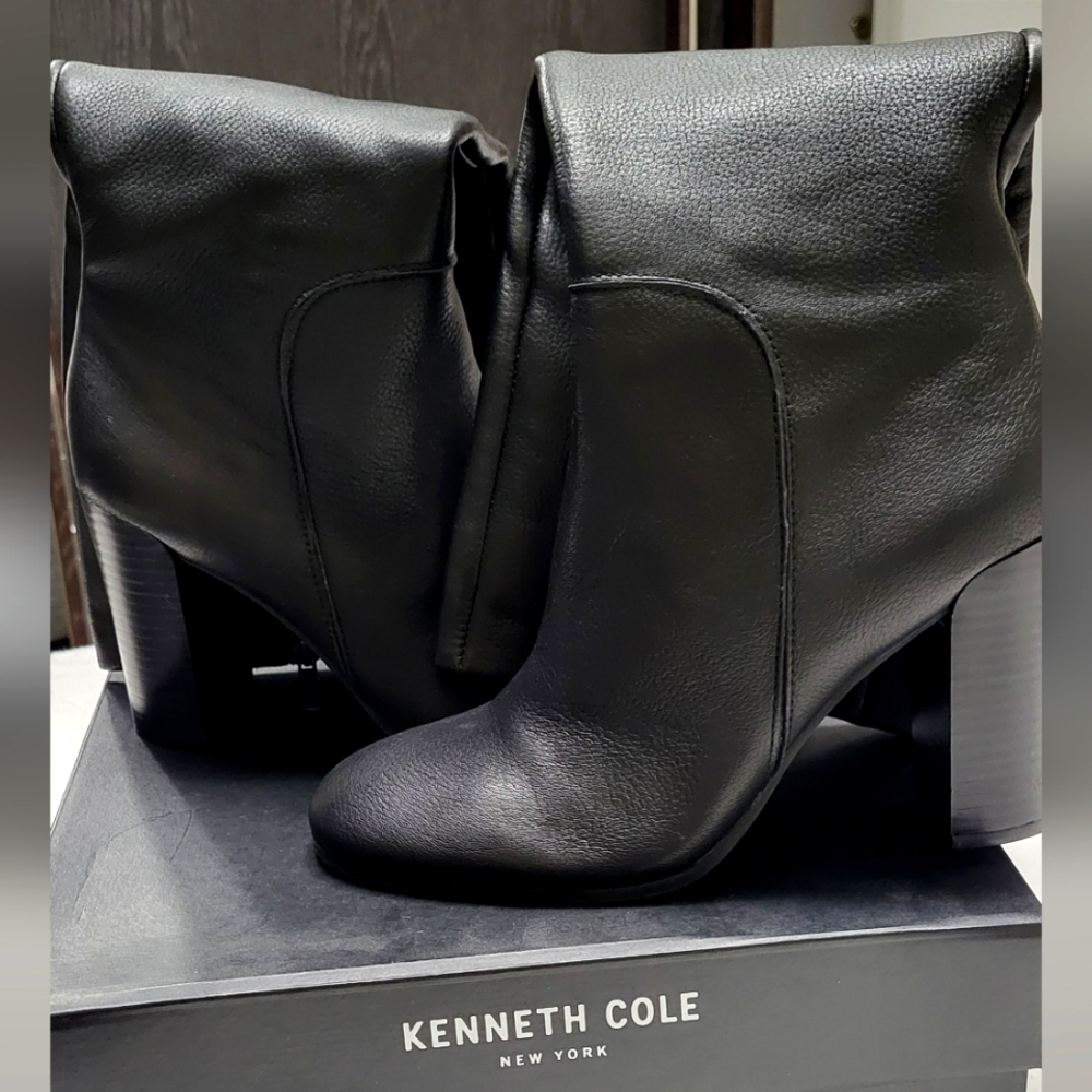 Kenneth Cole New YorkWomen's Justin Block-Heel Tall Knee High Boots - Picture 2 of 14
